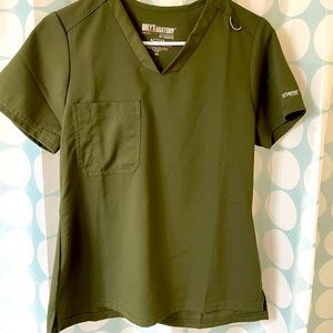 Grey's Anatomy Spandex STRETCH Women's 1-Pocket Active Tuck In Scrub Top